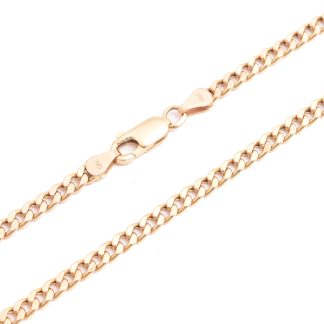 HALSKEDJA PANSAR IHÅLIG (MÅNGA SMÅBUCKLOR) 50CM, BREDD: 3,4MM, TILLV. GULDFYND, REK. NYPRIS: CA 25000:-