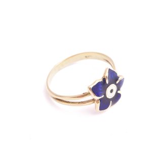 RING BLOMMA MED EMALJ, 17MM