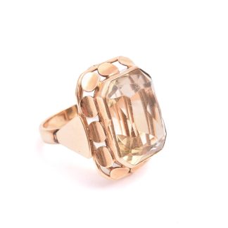 RING M CITRIN CIRKA 24-25CT, 18,5MM