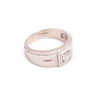 RING M DIAMANT CA 0,36CT ÄLDRE SLIPNING, 18,75MM