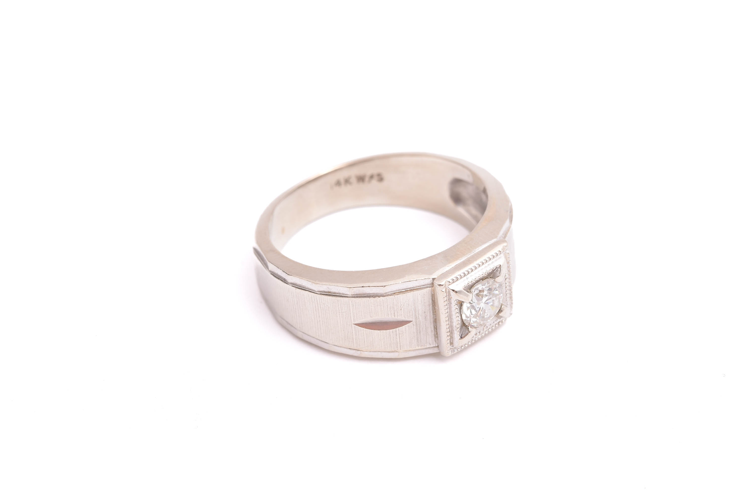 RING M DIAMANT CA 0,36CT ÄLDRE SLIPNING, 18,75MM