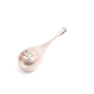 HÄNGE SILVER DROPPE 7,4CM, TILLV. ALTON, FALKÖPING 1978, DESIGN: PER DÅVIK