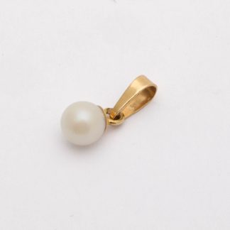 HÄNGE MED ODLAD PÄRLA 13x5MM - TOTALVIKT:
