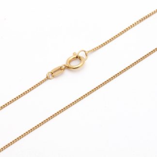 HALSKEDJA PANSAR 41,5CM, BREDD: 1MM - SVENSK KONTROLLSTÄMPEL