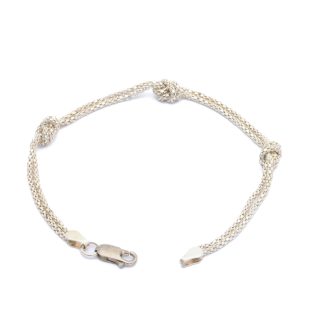 ARMBAND MED KNUTAR 19,5CM, BREDD: 3-6MM - OBS! NÅGOT MISSFÄRGAT LÅS