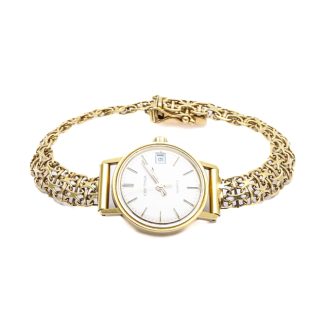 DEFEKT DAMUR CERTINA QUARTZ ø 22MM - 18K GULD I LÄNK OCH BOETT - TOTALVIKT: 19G