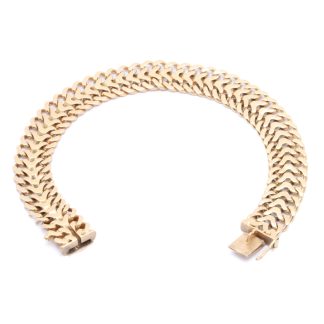 ARMBAND FISKBEN 17CM, BREDD: 10MM - TILLV. STOCKHOLM 1964 - OBS! NÅGOT OJÄMN OCH BUCKLIG