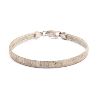 ARMBAND MED MÖNSTER 19CM, BREDD: 6MM - TILLV. GULDFYNDGRUPPEN