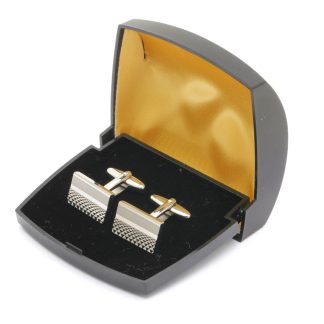 PAR MANSCHETTKNAPPAR I METALL 20x12MM - I HÅRDFODRAL