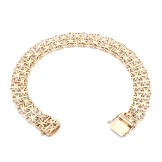 ARMBAND X-LÄNK MED STAV 21CM, BREDD: 11MM - TILLV. SVERIGE