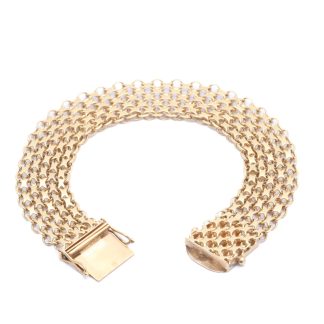 ARMBAND X-LÄNK 19CM, BREDD: 14,5MM - TILLV. STOCKHOLM 1965 - OBS! NÅGOT BUCKLIG