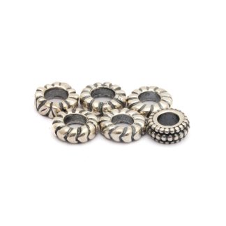 6 BERLOCKER " SPACERS " TILL PANDORA SMYCKEN ø 9MM