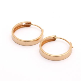 PAR ÖRHÄNGEN RINGAR / HOOPS ø 15MM - TILLV. GULDFYNDGRUPPEN