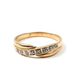 RING MED DIAMANTER, 18,75 MM. TILLV. GULDFYND.