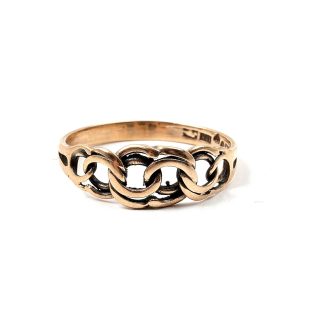 RING BISMARCK 18,25MM. SVENSKTILLVERKAD. SLITAGE OCH MISSFÄRGAD
