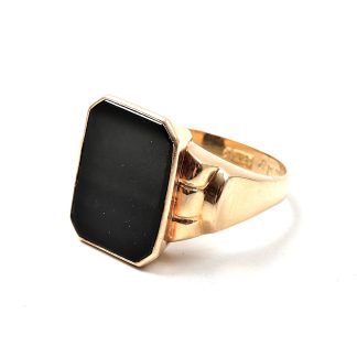 RING KL MED ONYX, TILLV. KÖPING, 18,5 MM