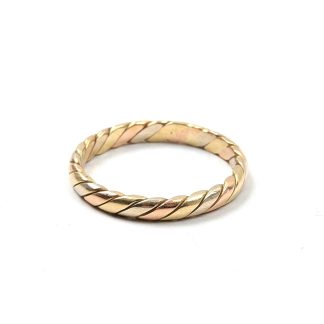RING 3 FÄRGAT GULD, 18 MM