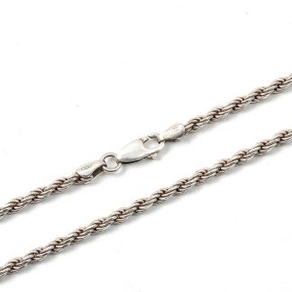 HALSKEDJA i SILVER CORDELL, L 56 CM B 3 MM