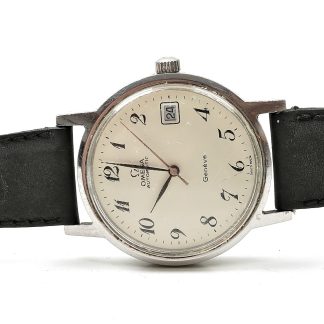 HERRUR OMEGA GÉNEVE AUTOMATIC. 34MM. URET GÅR MEN SÄLJS UTAN FUNKTIONSGARANTI