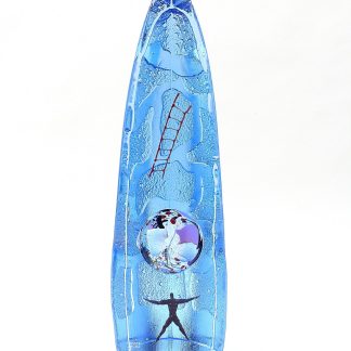 GLASSKULPTUR KOSTA BODA SIGNERAD B. VALLIEN (7520026 KOSTA BODA LIM ED 100) HÖJD. 32CM. DENNA VARA SKICKAS EJ