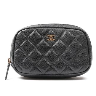 SMINKVÄSKA/NECESSÄR MODELL MINDRE. CHANEL CERT ORIGNAL.KRT. DUSTBAG BRUSKSSLITAGE (31134909)