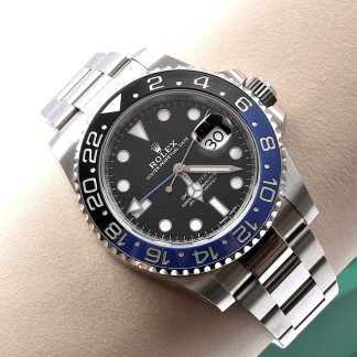 HERRUR ROLEX GMT MASTER II. AUTOMAT. MODELL 116710BLNR, 41MM CERT 2019 INNER OCH YTTERLÅDA. DENNA VARA SKICKAS EJ