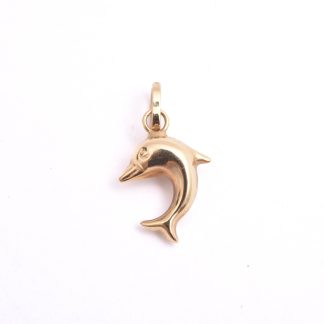 HÄNGE DELFIN, 1,8CM INKL ÖGLAN, TILLV, GULDFYND