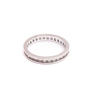 RING SILVER M VITA CUBIC ZIRKONIA HELA VÄGEN RUNT, 17,75MM (REPOR & JACK PÅ METALLEN)