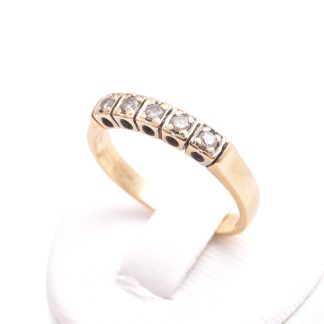 RING M 5 BRILJANT-SLIPADE DIAMANTER TOT. CA 0,10CT, 17MM, TILLV, IDUNA, VARBERG