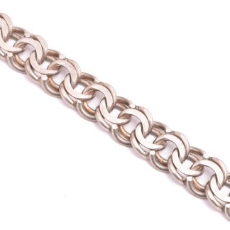 ARMLÄNK SILVER BISM 20CM, BREDD: 1,1CM, SVENSK IMPORT-STÄMPEL