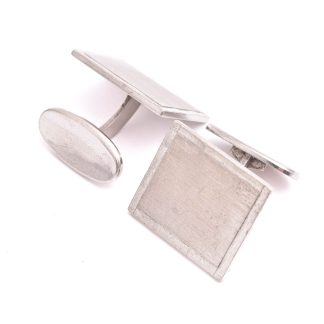 PAR MANSCHETTKNAPPAR SILVER, 2CM, SVENSK IMPORT-STÄMPEL