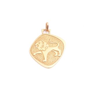 HÄNGE LEJONET (23 JULI-22 AUG) 2,7CM INKL ÖGLAN, SVENSK IMPORT-STÄMPEL