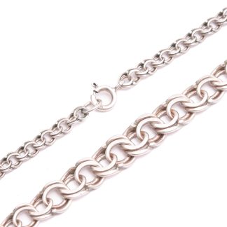 HALSKEDJA SILVER BISM DOSERAD 43CM, BREDD: 4,5-8,9MM, TILLV. NSE, KÖPING