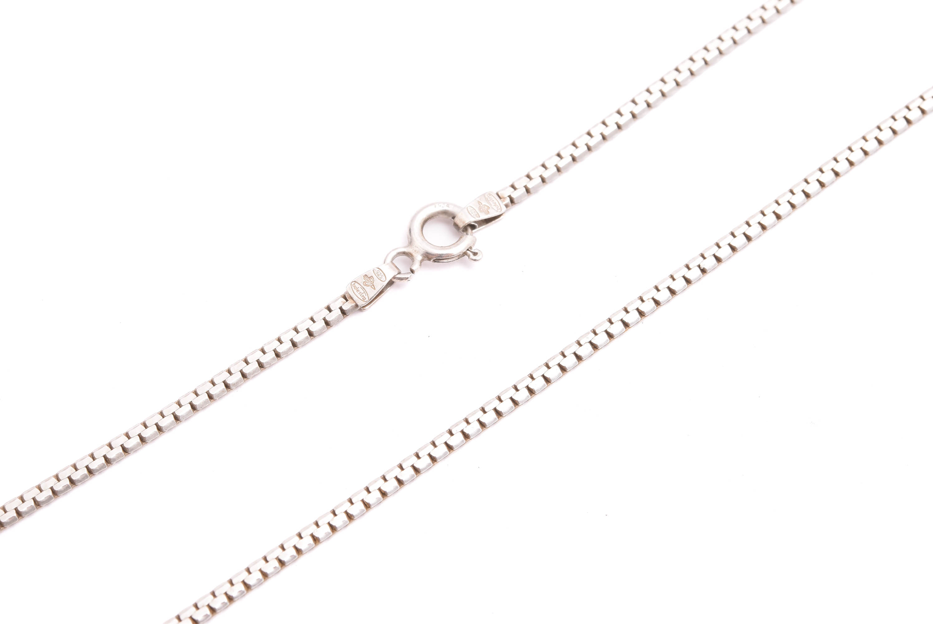 HALSKEDJA SILVER 42CM, BREDD: 2MM, TILLV. BALESTRA, ITALIEN