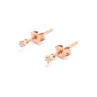 PAR ÖRHÄNGEN M BRILJANT-SLIPADE DIAMANTER TOT. CA 0,06CT