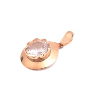 HÄNGE M VIT SYNTETISK STEN, 2,6CM INKL ÖGLAN, TILLV. EVIR, FALKÖPING