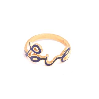 RING "LOVE" M EMALJ, 17,5MM