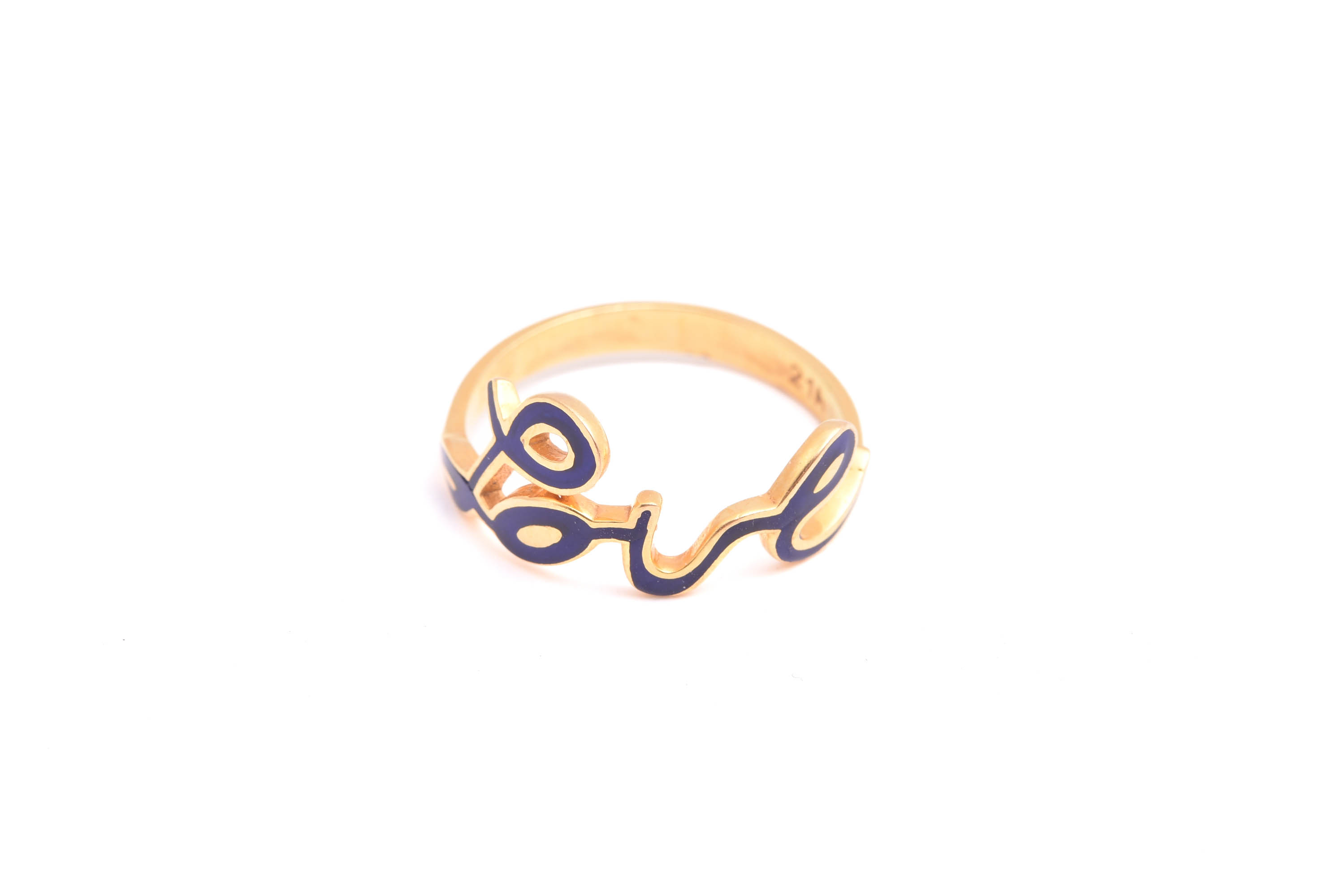 RING ”LOVE” M EMALJ, 17,5MM