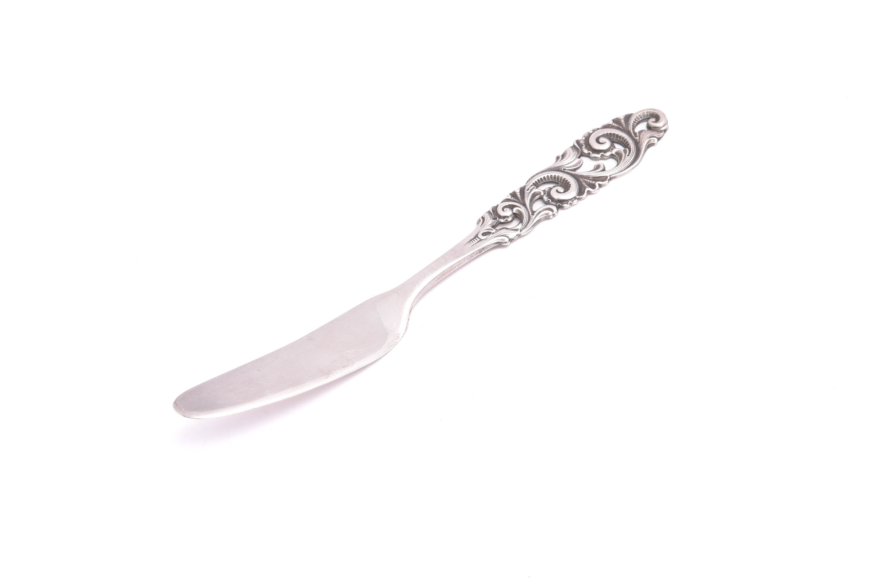 SMÖRKNIV SILVER, 129MM, MODELL: TELEMARK, NORSKA STÄMPLAR