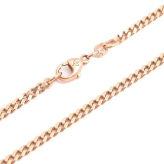 HALSKEDJA PANSAR 51,5CM, BREDD: 3MM, TILLV. BALESTRA, SVENSK "KATTFOT"-STÄMPEL