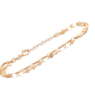 ARMLÄNK FÖRGYLLT SILVER 18-21CM, TILLV. GULDFYND, REK. NYPRIS: 398:-