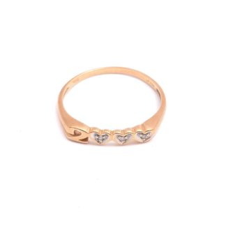 RING "2000" M 3 BRILJANT-SLIPADE DIAMANTER, 19MM, SVENSK "KATTFOT"-STÄMPEL