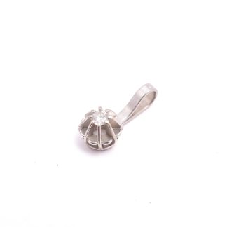 HÄNGE VITGULD M BRILJANT-SLIPAD DIAMANT 0,03CT, 1,1CM, TILLV. GULDFYND