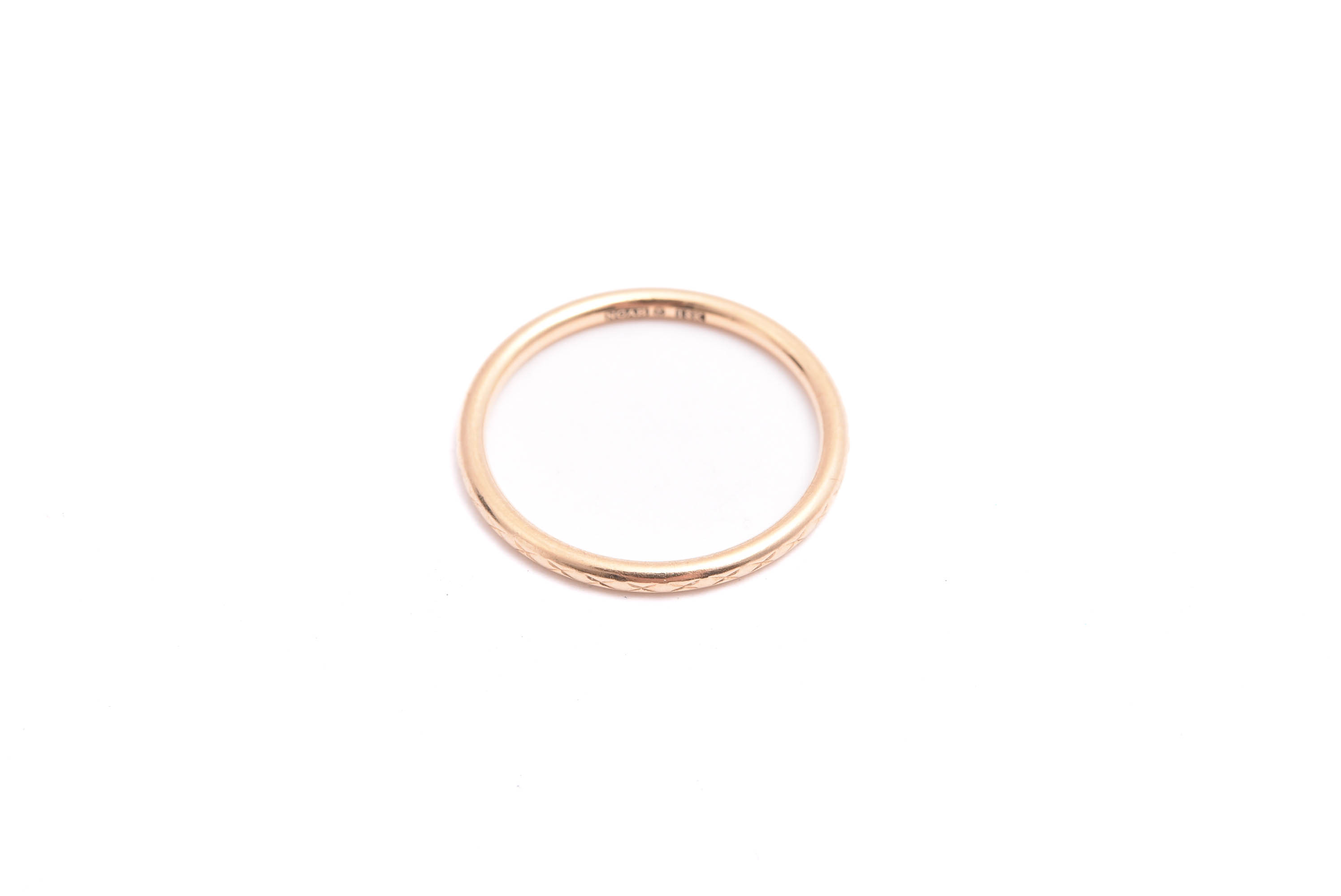 RING M MÖNSTER, 16MM, TILLV. NORDSTANS GULD, GÖTEBORG