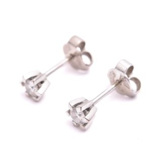 PAR ÖRHÄNGEN VITGULD M BRILJANT-SLIPADE DIAMANTER TOT. CA 0,20CT, SVENSKA STÄMPLAR