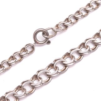 HALSKEDJA SILVER BISM DOSERAD 42,5CM, BREDD: 5,0-6,7MM, TILLV. NSE, KÖPING
