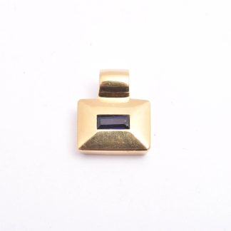 HÄNGE M BLÅ STEN (SKADOR PÅ STENEN) 1,6CM INKL ÖGLAN