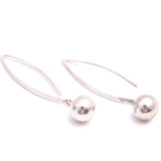 PAR ÖRHÄNGEN SILVER, 4,1CM