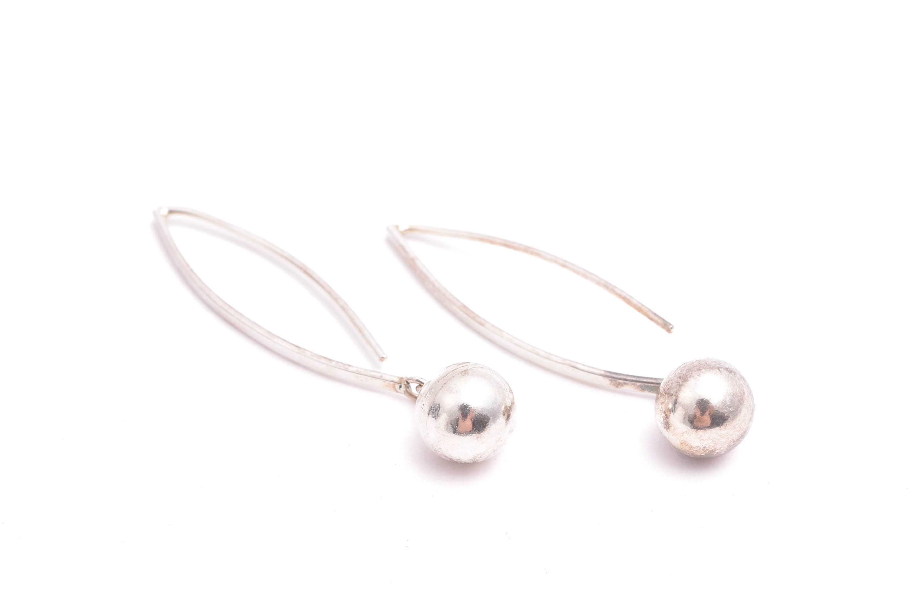 PAR ÖRHÄNGEN SILVER, 4,1CM