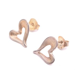 PAR ÖRHÄNGEN SILVER, HJÄRTAN, 1,4CM